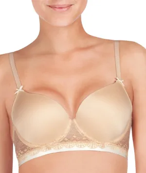 Me. by Bendon Geometric Lace Full Coverage Contour Bra - Toasted Almond/Pristine