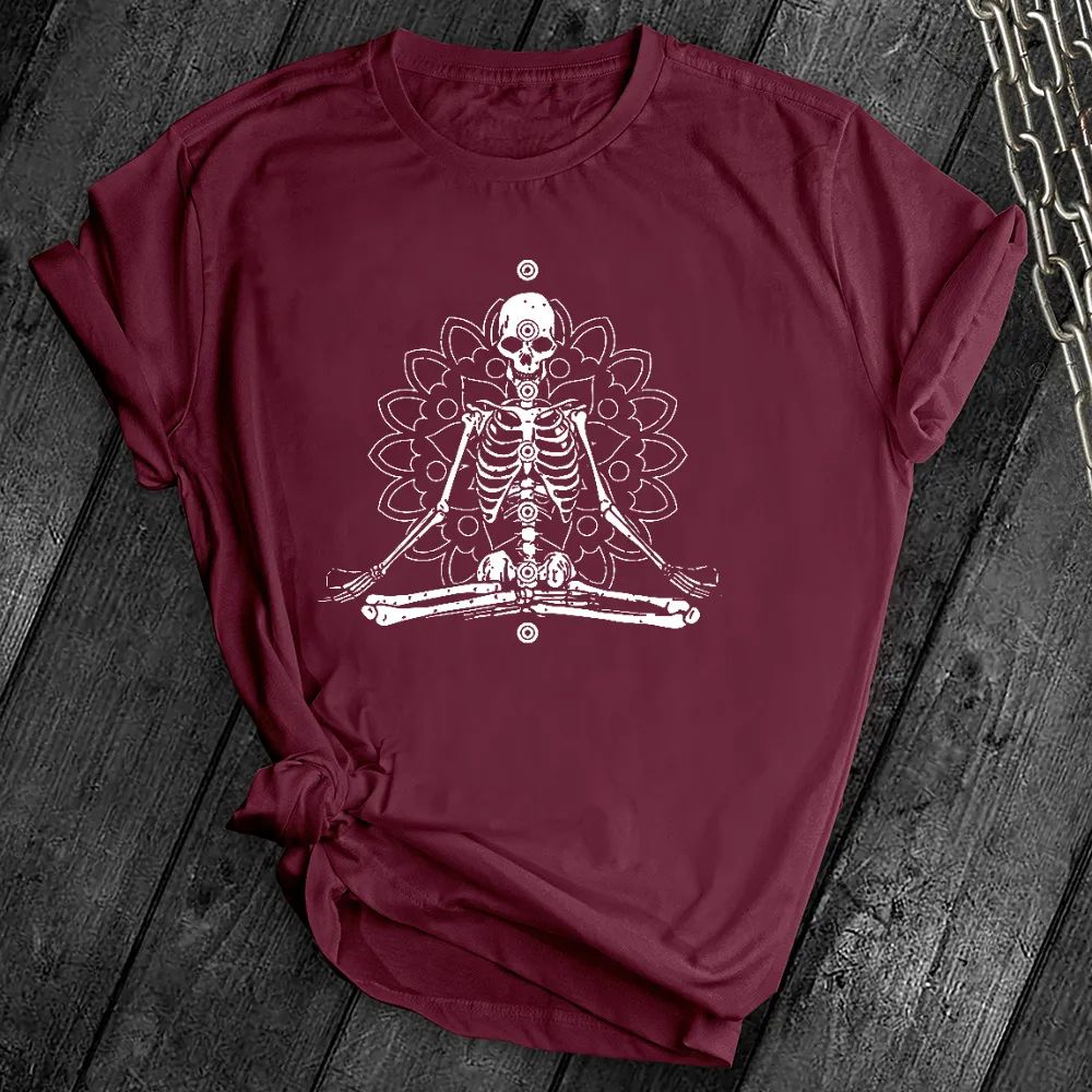Meditation Skeleton Tee
