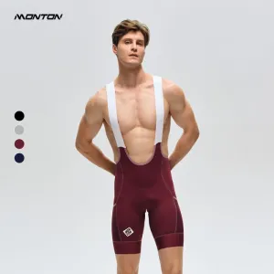 MENS BIB SHORTS CHASESUMMER BURGUNDY RED