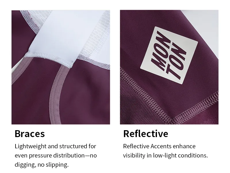 MENS BIB SHORTS CHASESUMMER BURGUNDY RED