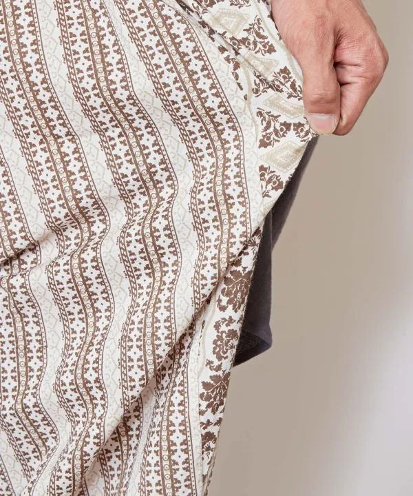 Men's Flower x Stripe Easy Pants