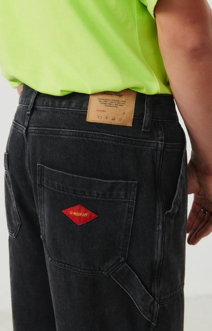 MEN'S JEANS YOPDAY - BLACK SALT AND PEPPER