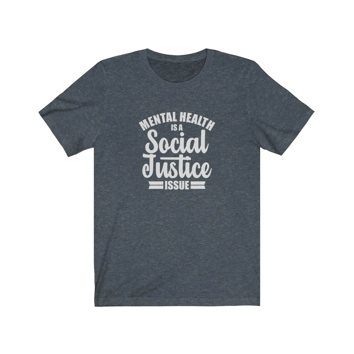 MENTAL HEALTH <br>unisex tee (wht)