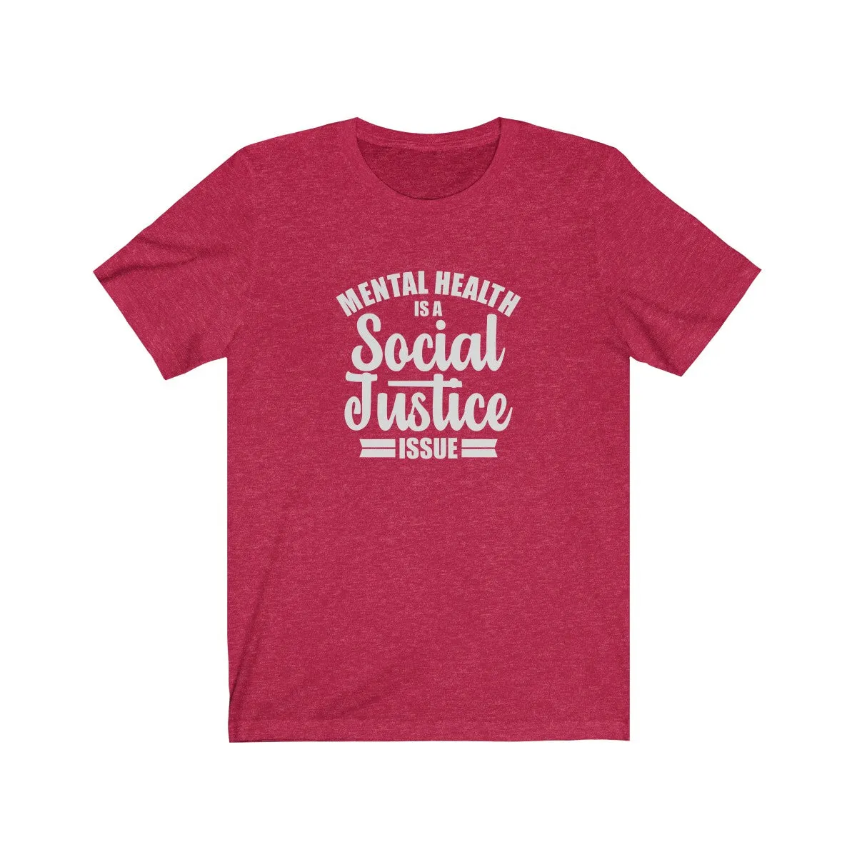 MENTAL HEALTH <br>unisex tee (wht)