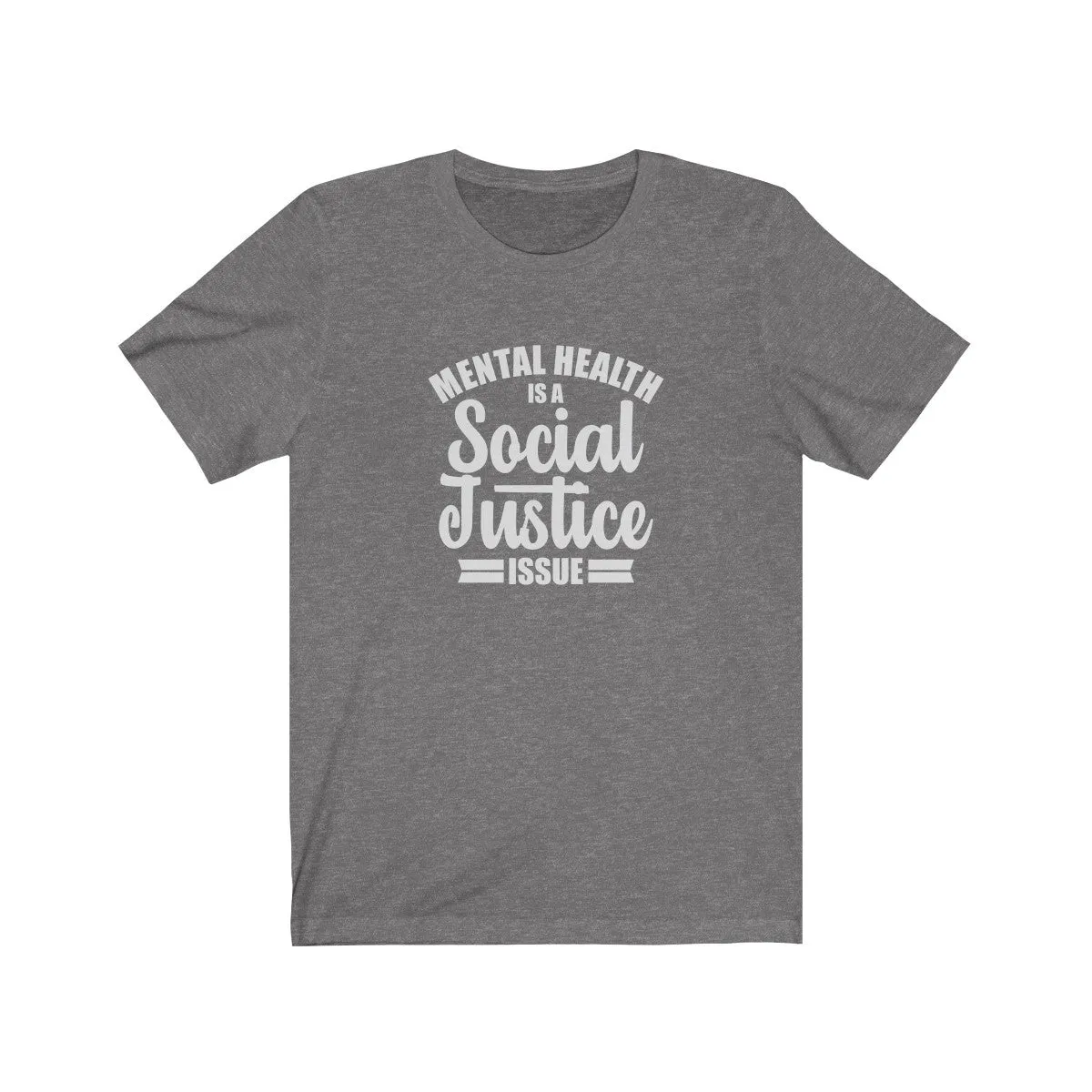MENTAL HEALTH <br>unisex tee (wht)