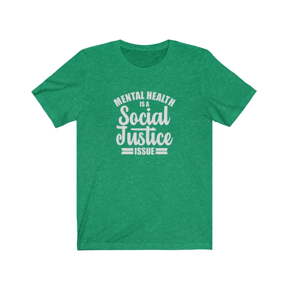 MENTAL HEALTH <br>unisex tee (wht)