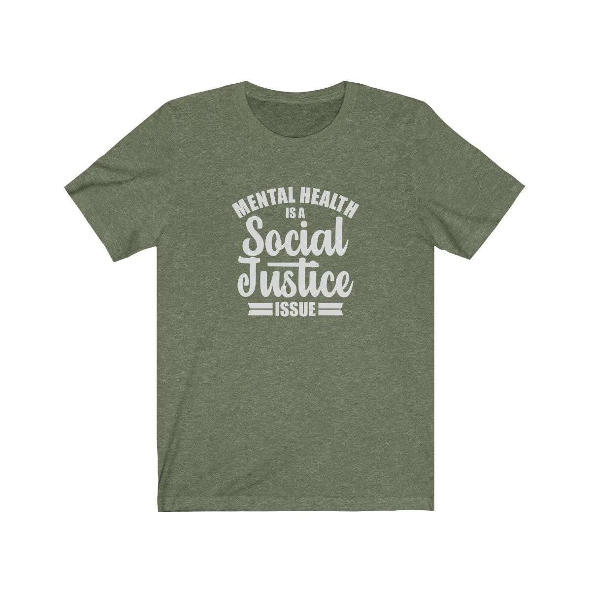 MENTAL HEALTH <br>unisex tee (wht)