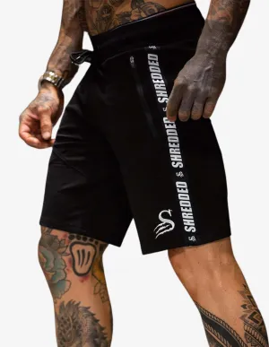 MIDCUT SHORTS - BLACK/WHITE