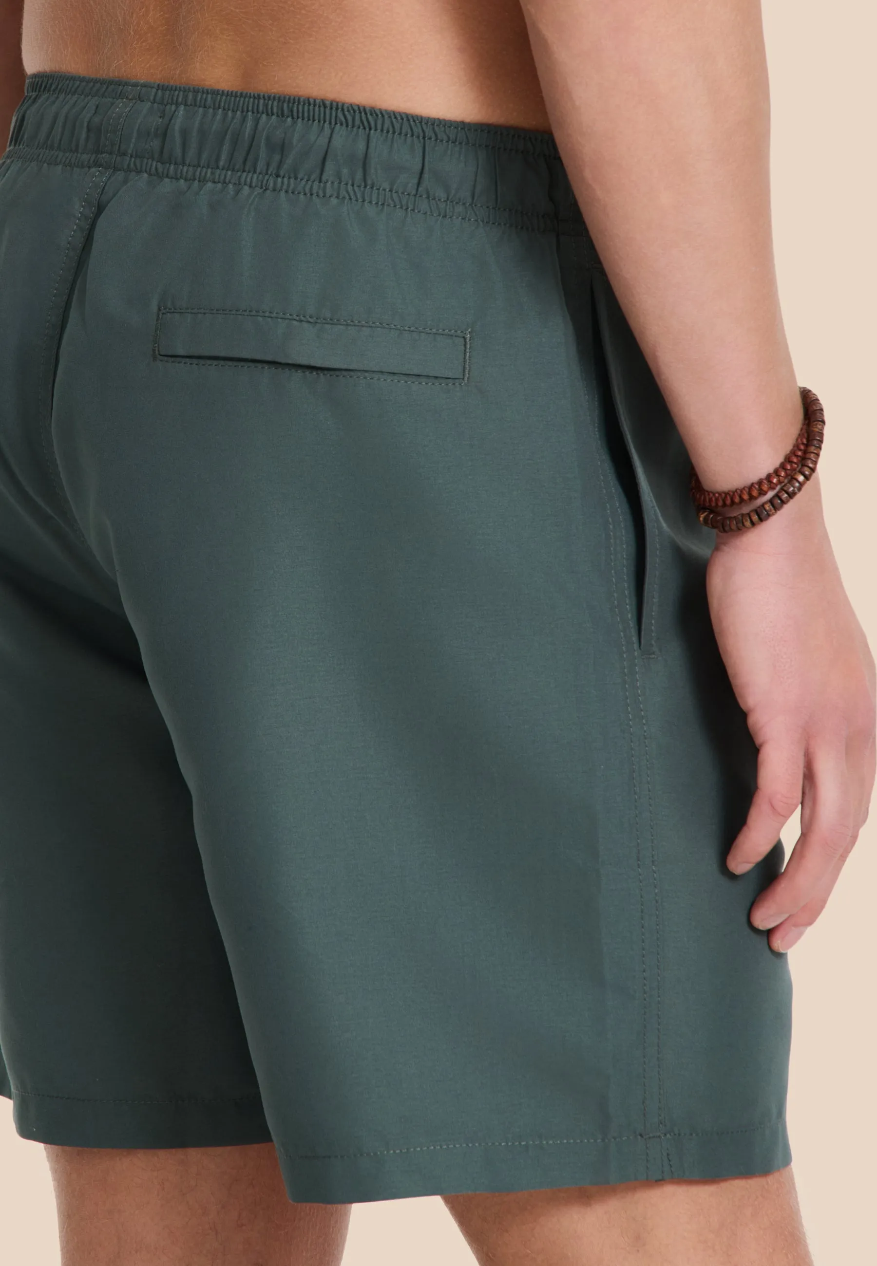 MIKE swim shorts solid | green smokey
