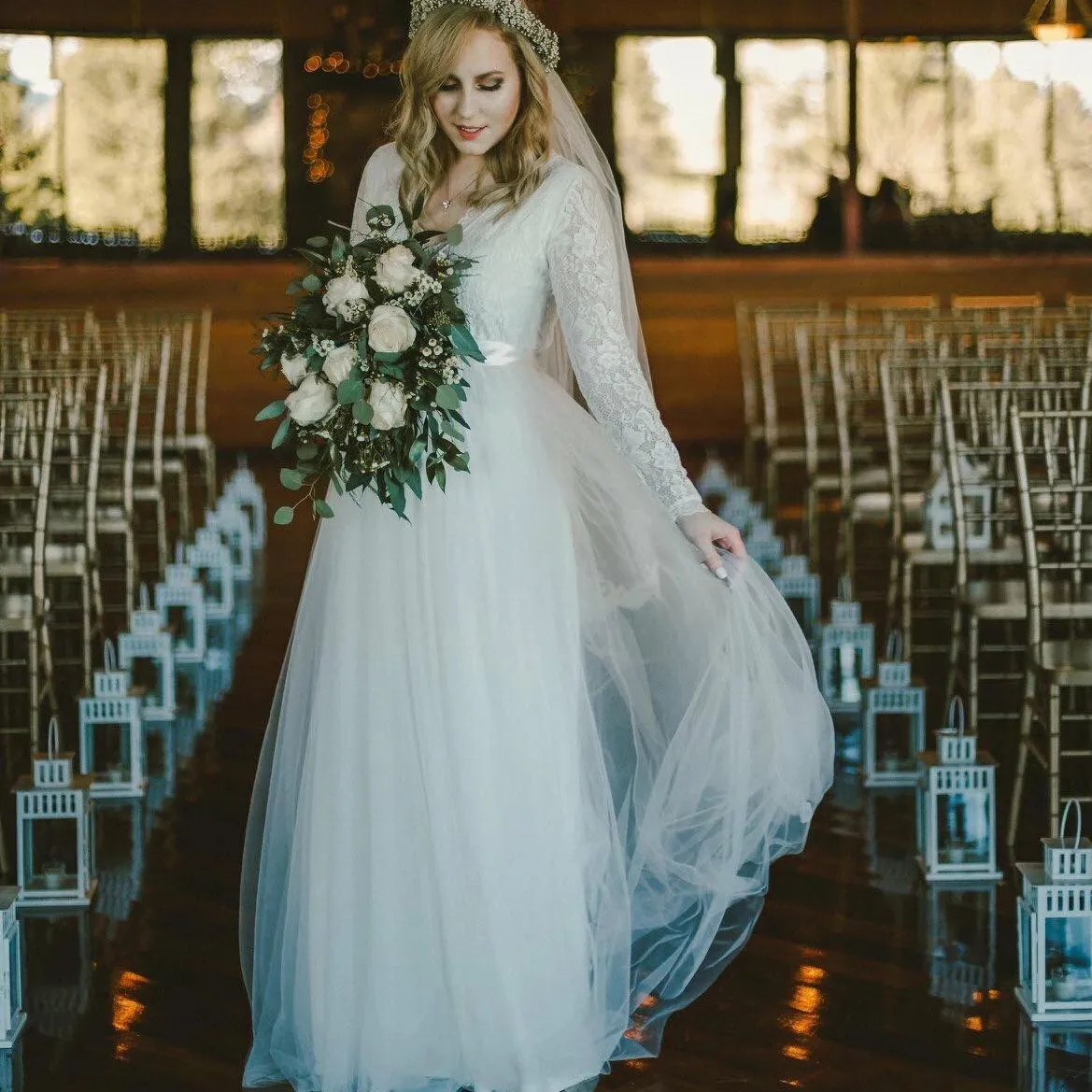 Mini Me Collection Ivory tulle & lace Dress  #1125