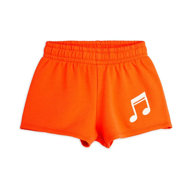 Mini Rodini - Note embroidered sweat shorts