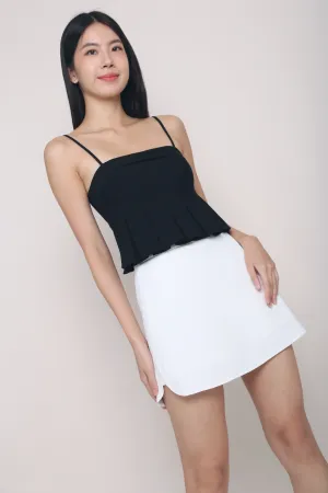 Mon Cherie Round Hem Skorts White