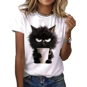 Morning Mood Kitty | T-shirt