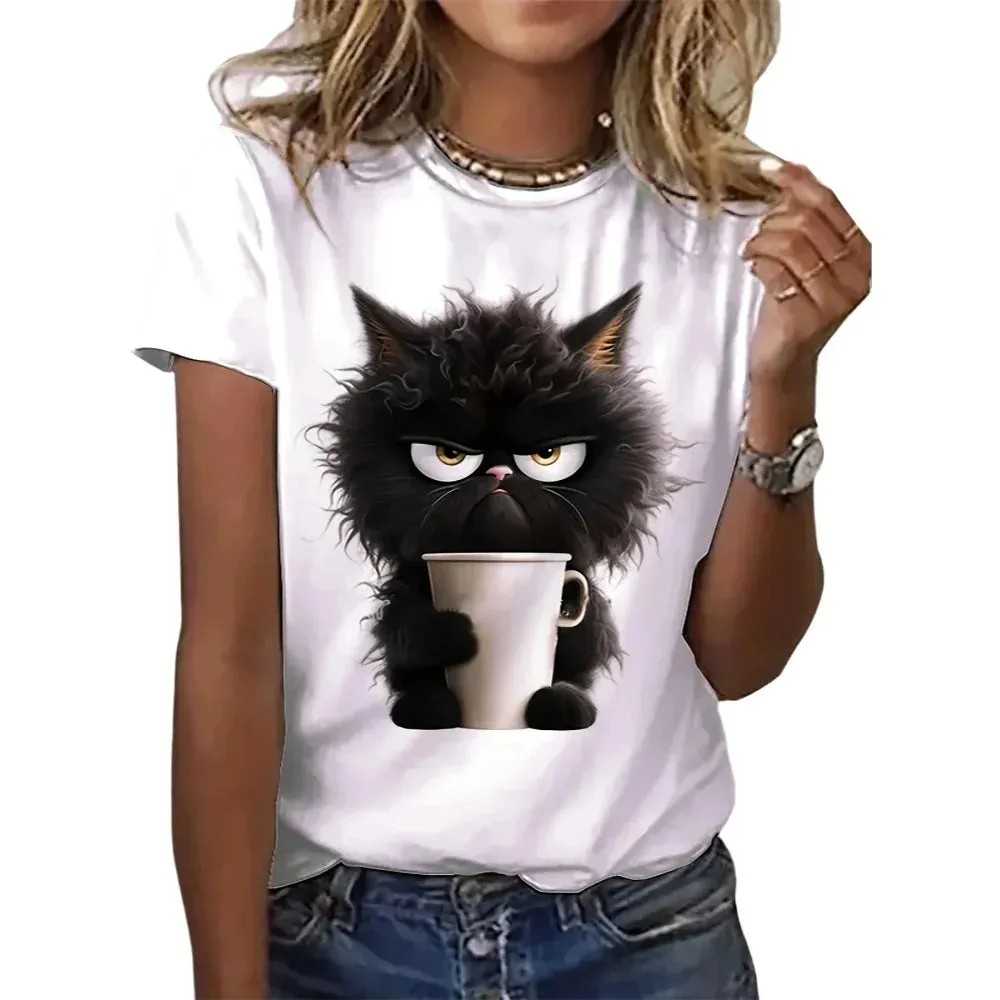 Morning Mood Kitty | T-shirt
