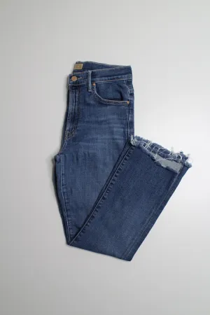 Mother girl crush ‘the insider crop step fray’ jeans, size 27 (25”)