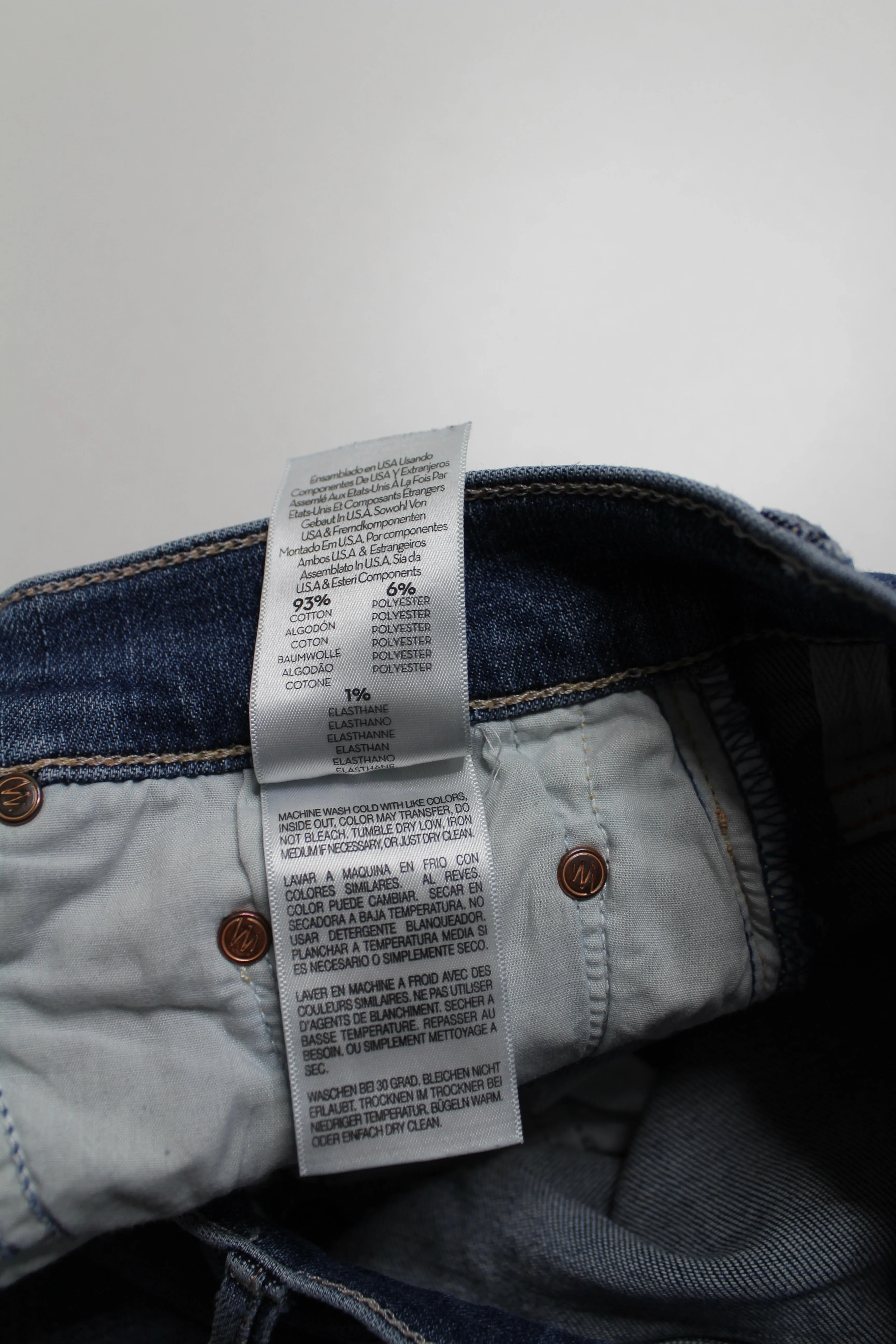 Mother girl crush ‘the insider crop step fray’ jeans, size 27 (25”)
