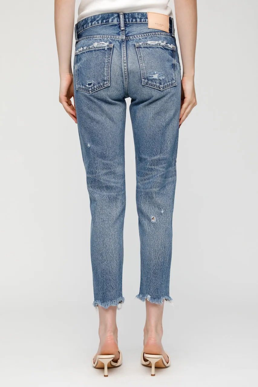 Moussy - Merry Tapered Jean - Mid-Blu