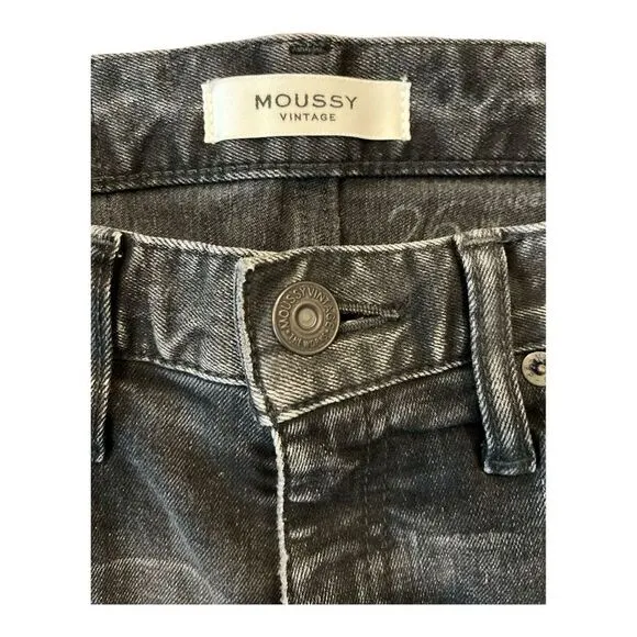 MOUSSY VINTAGE Alhambra‎ High-Rise Flared Ankle Jeans, Size 26