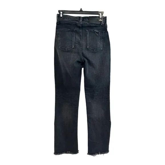 MOUSSY VINTAGE Alhambra‎ High-Rise Flared Ankle Jeans, Size 26