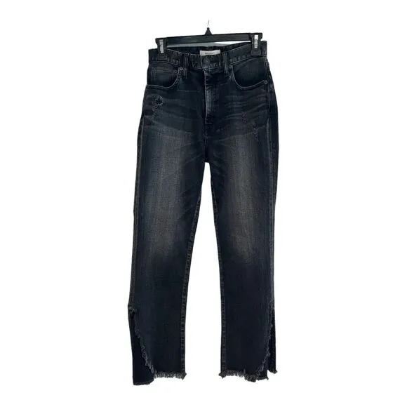 MOUSSY VINTAGE Alhambra‎ High-Rise Flared Ankle Jeans, Size 26