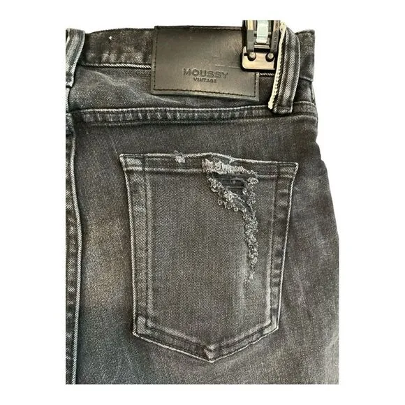 MOUSSY VINTAGE Alhambra‎ High-Rise Flared Ankle Jeans, Size 26