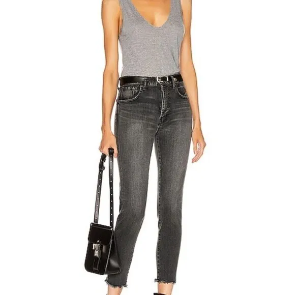 Moussy Vintage Westcliffe Distressed Denim Dark Wash Jeans Women’s Size 25