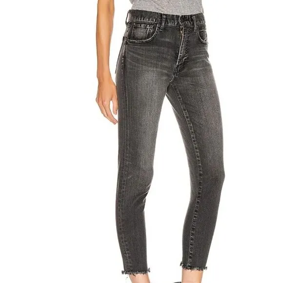Moussy Vintage Westcliffe Distressed Denim Dark Wash Jeans Women’s Size 25