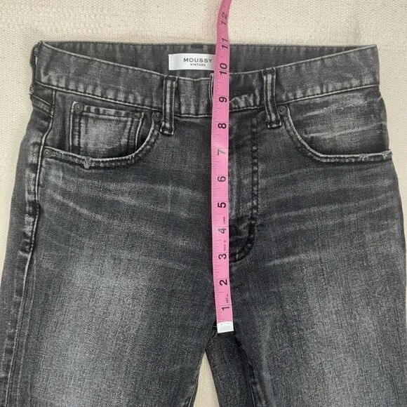 Moussy Vintage Westcliffe Distressed Denim Dark Wash Jeans Women’s Size 25