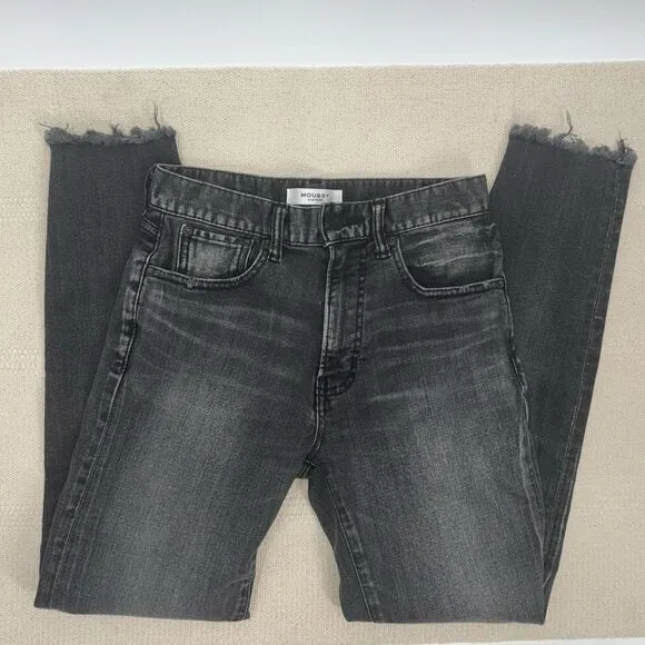 Moussy Vintage Westcliffe Distressed Denim Dark Wash Jeans Women’s Size 25