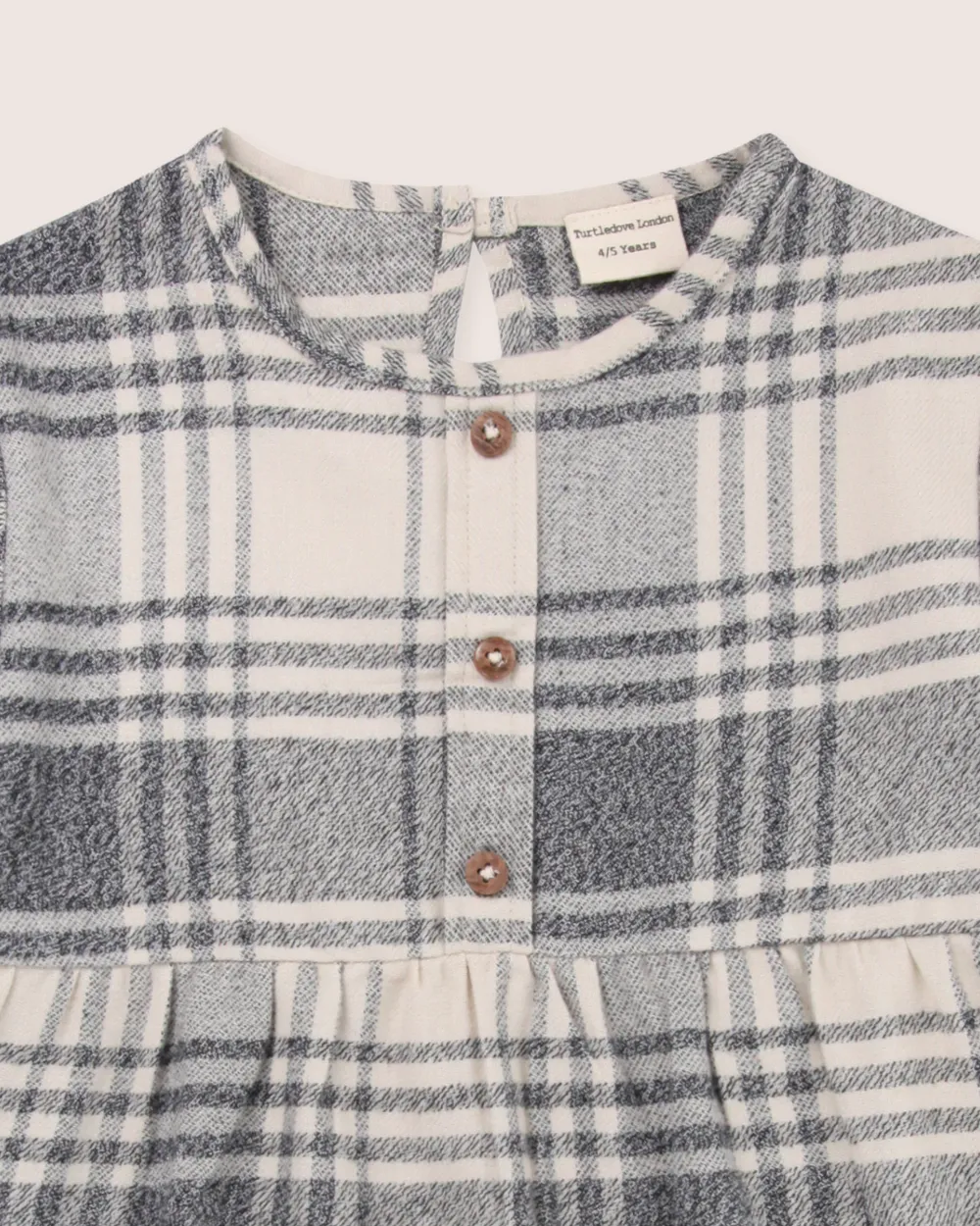 Multicolour Brushed Check Print Dress