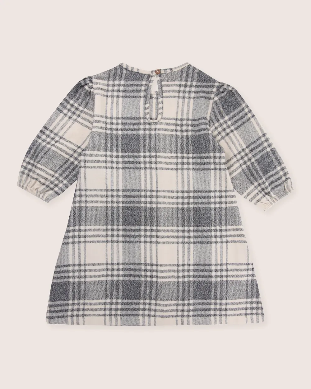 Multicolour Brushed Check Print Dress