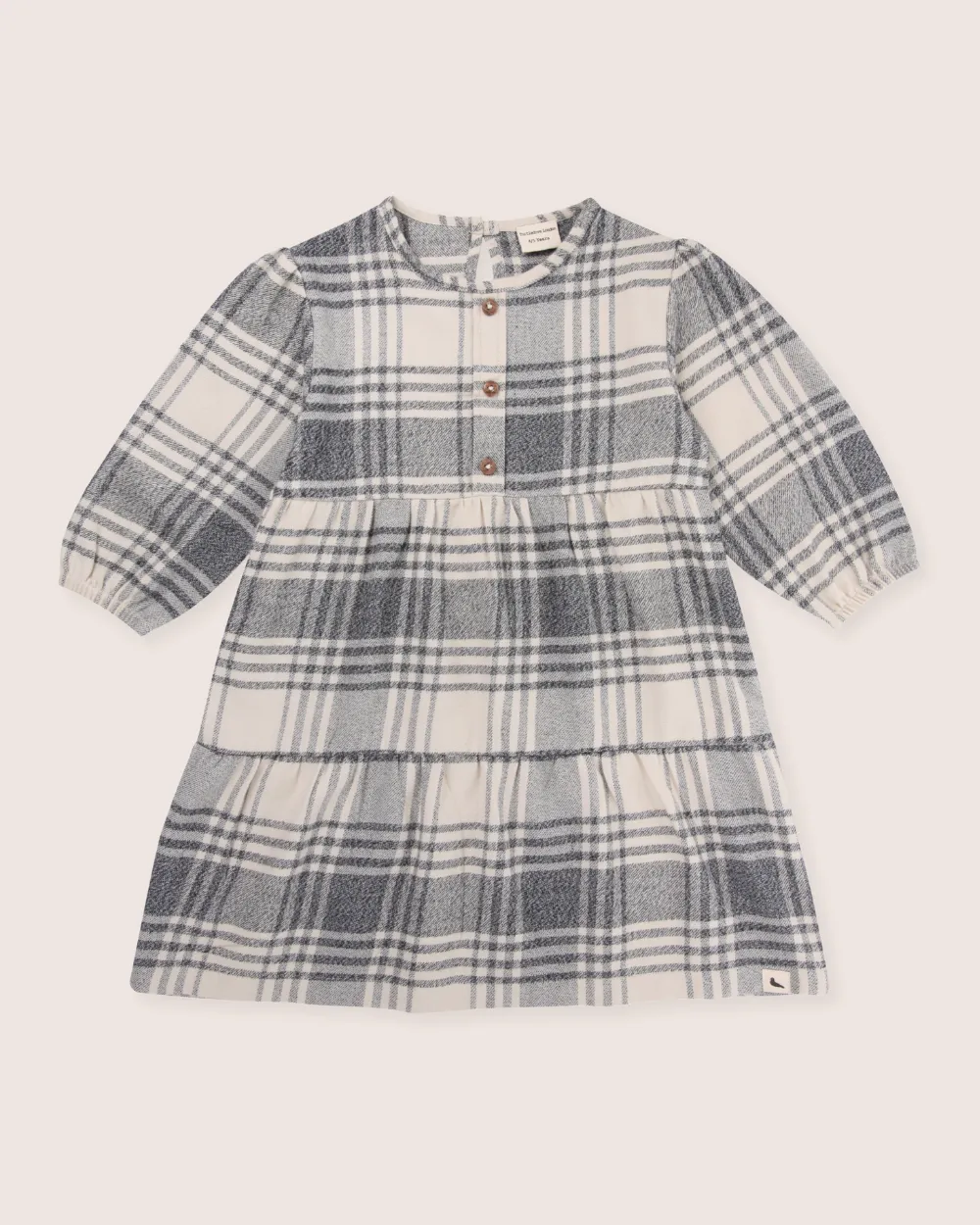Multicolour Brushed Check Print Dress
