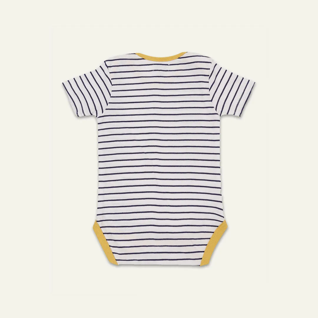 Multicoloured Car And Stripe Print Bodysuit - 2 Pack Giftset