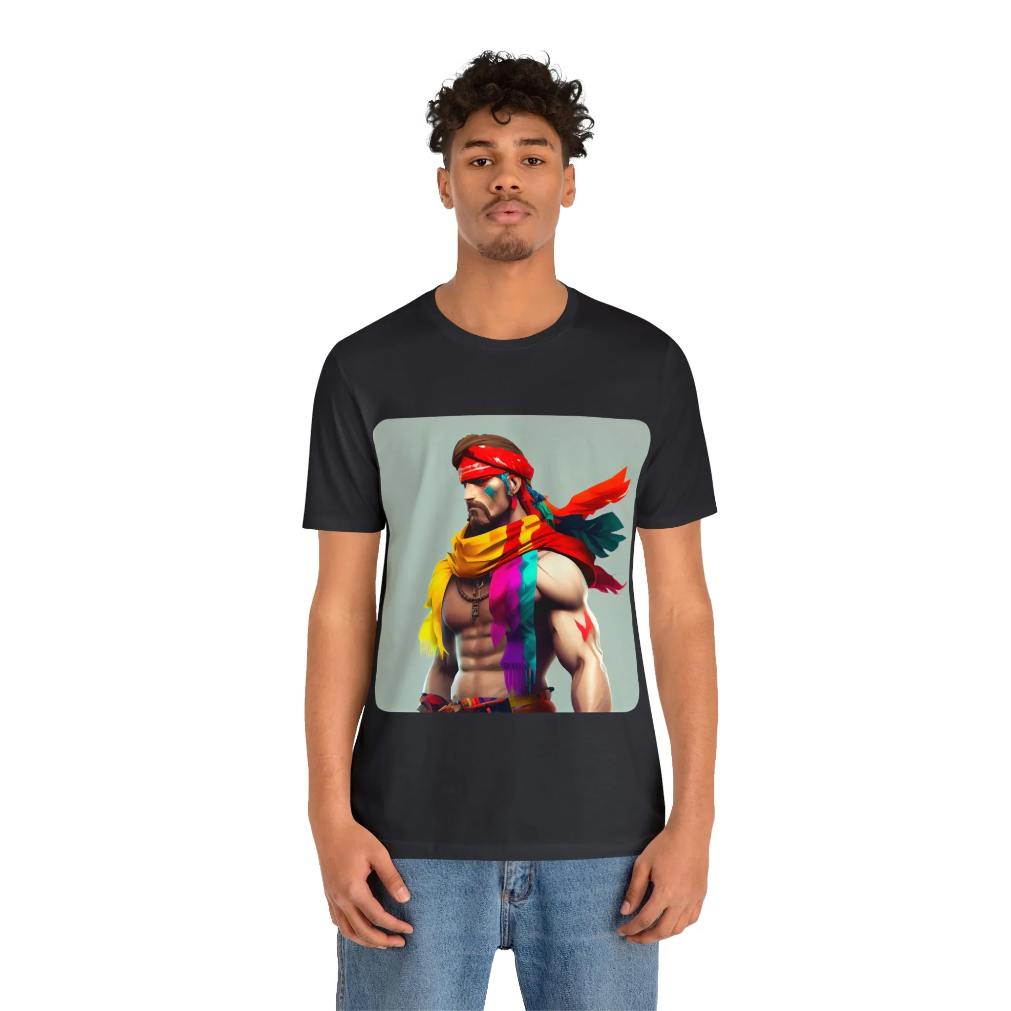MUS Exclusive Design T-Shirt Men With Feathers 0001