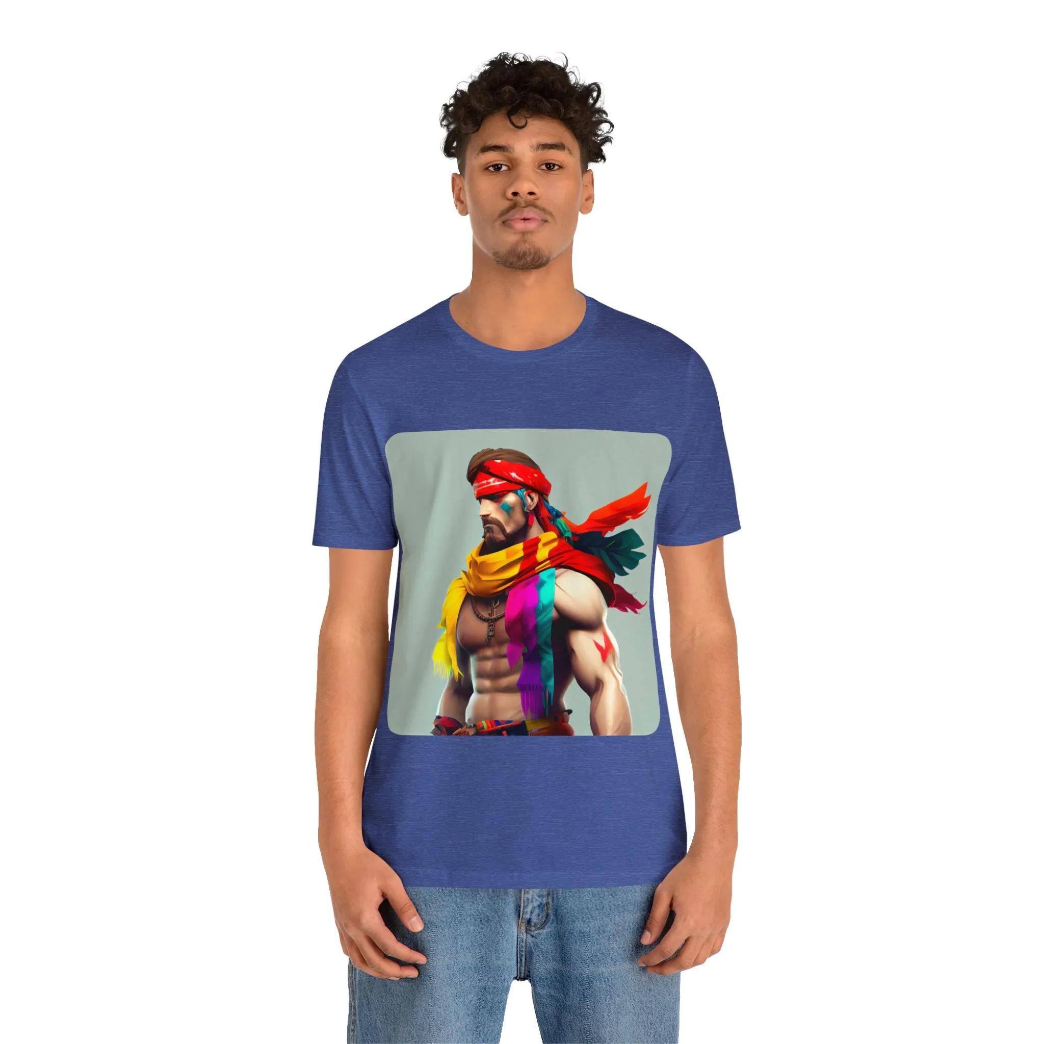 MUS Exclusive Design T-Shirt Men With Feathers 0001