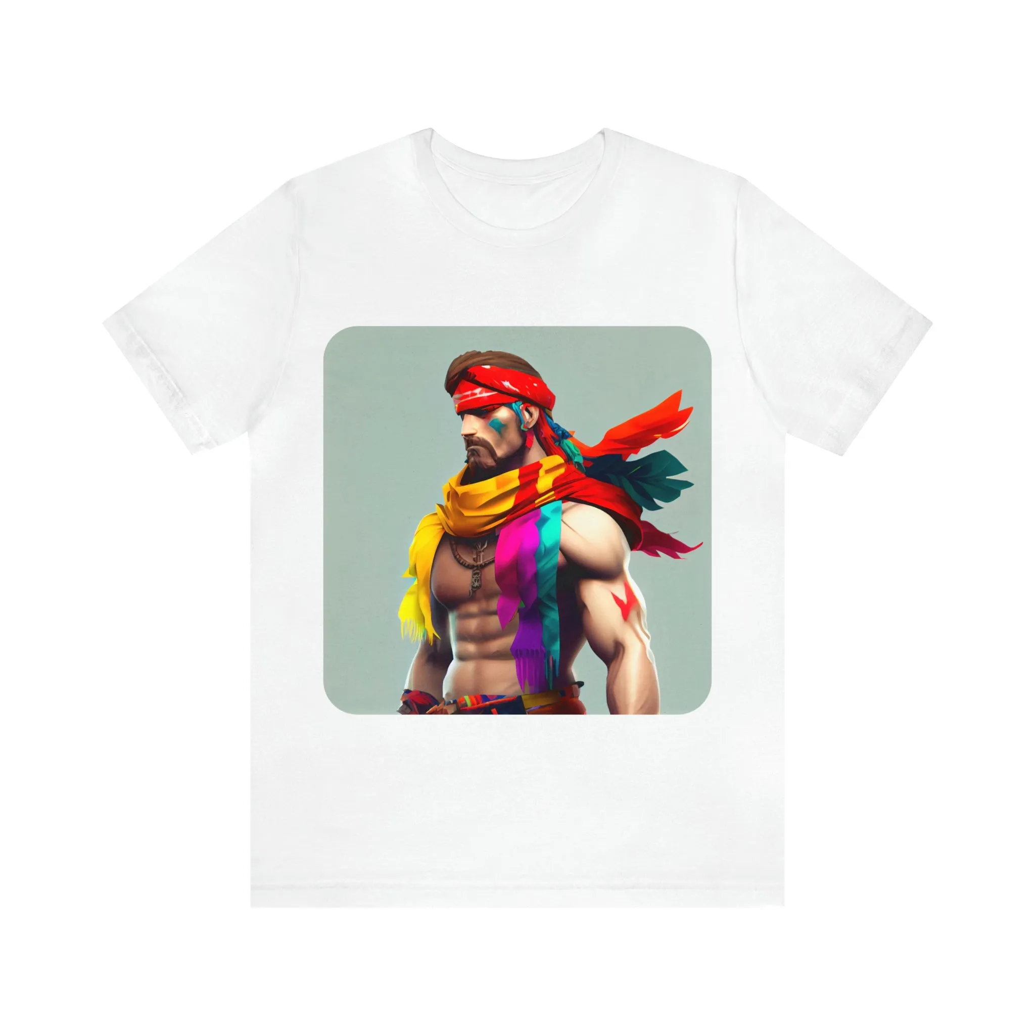 MUS Exclusive Design T-Shirt Men With Feathers 0001