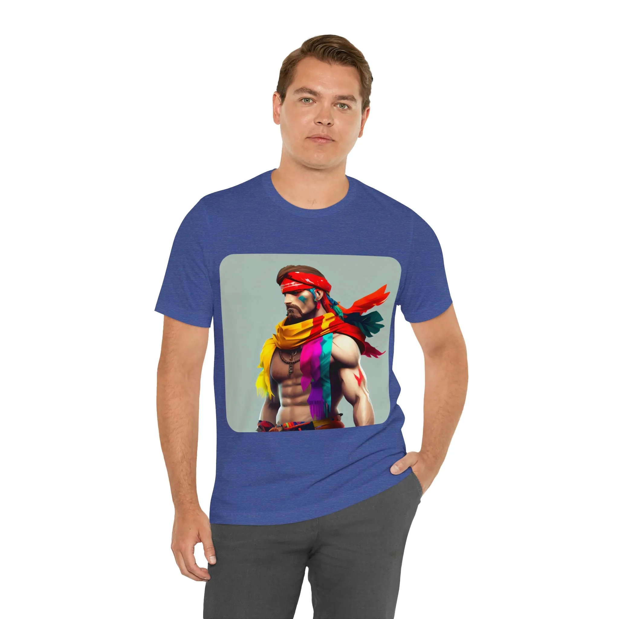 MUS Exclusive Design T-Shirt Men With Feathers 0001