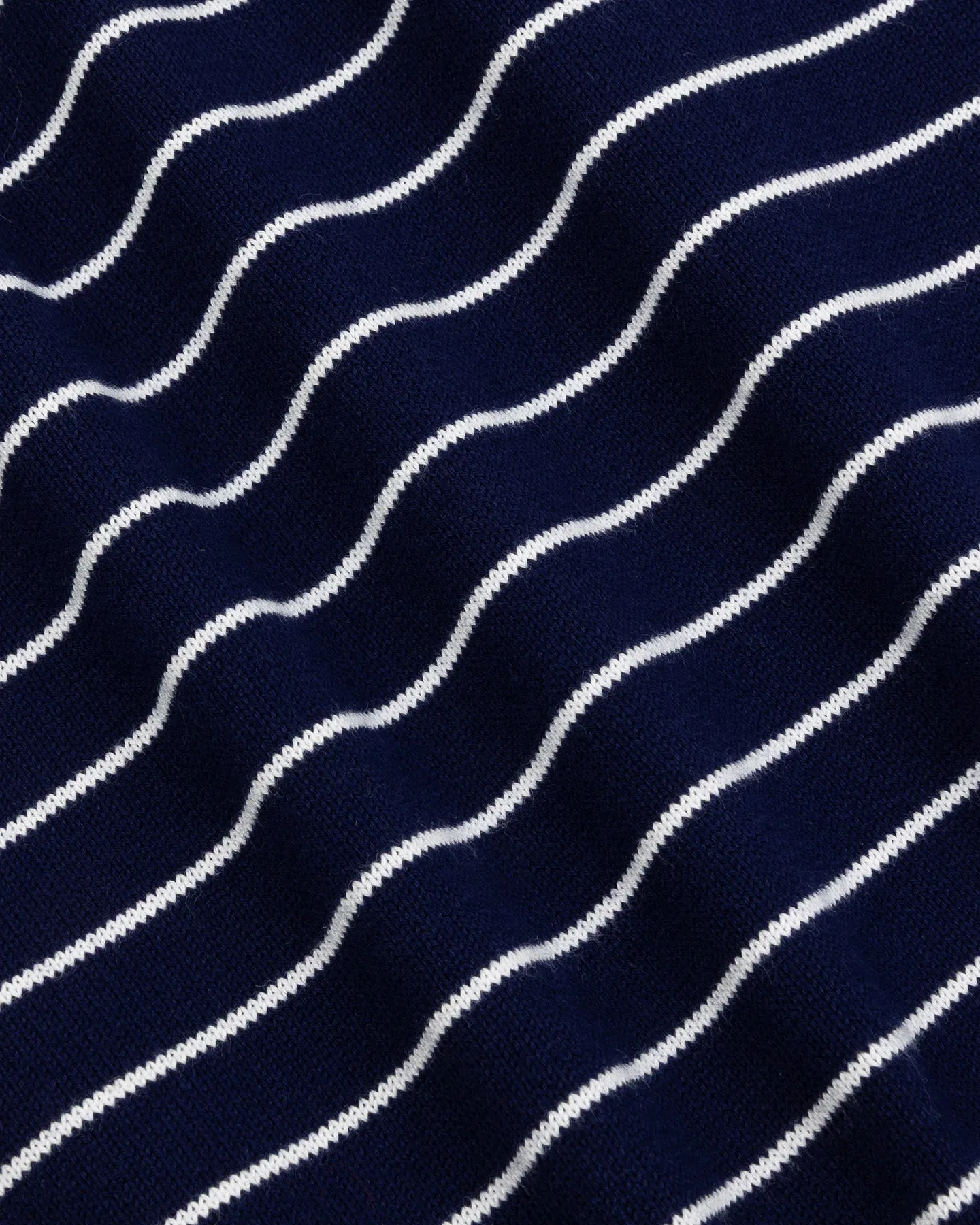 Navy White Breton Stripe Knitted T-Shirt