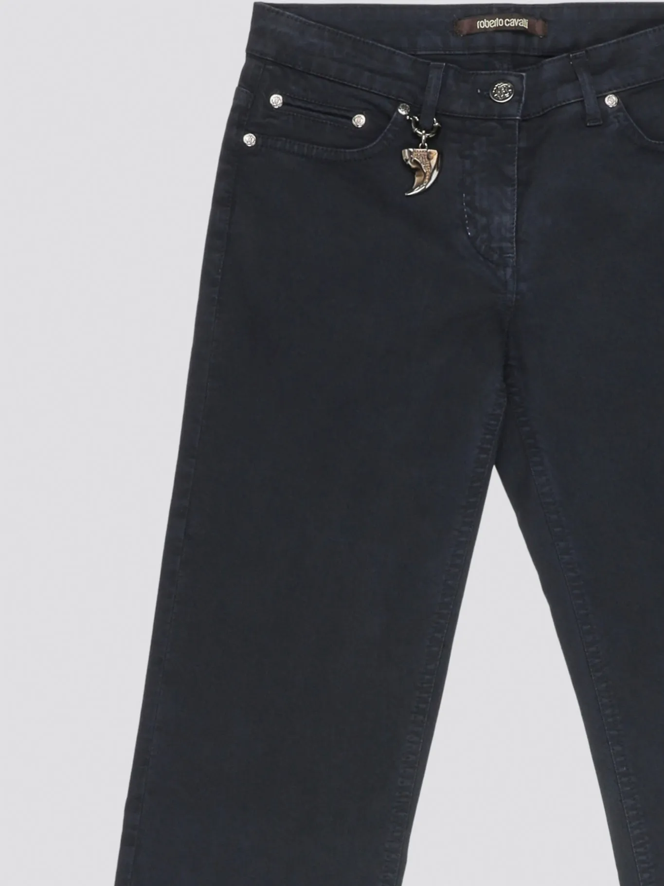 Navy Wide Leg Denim Jeans