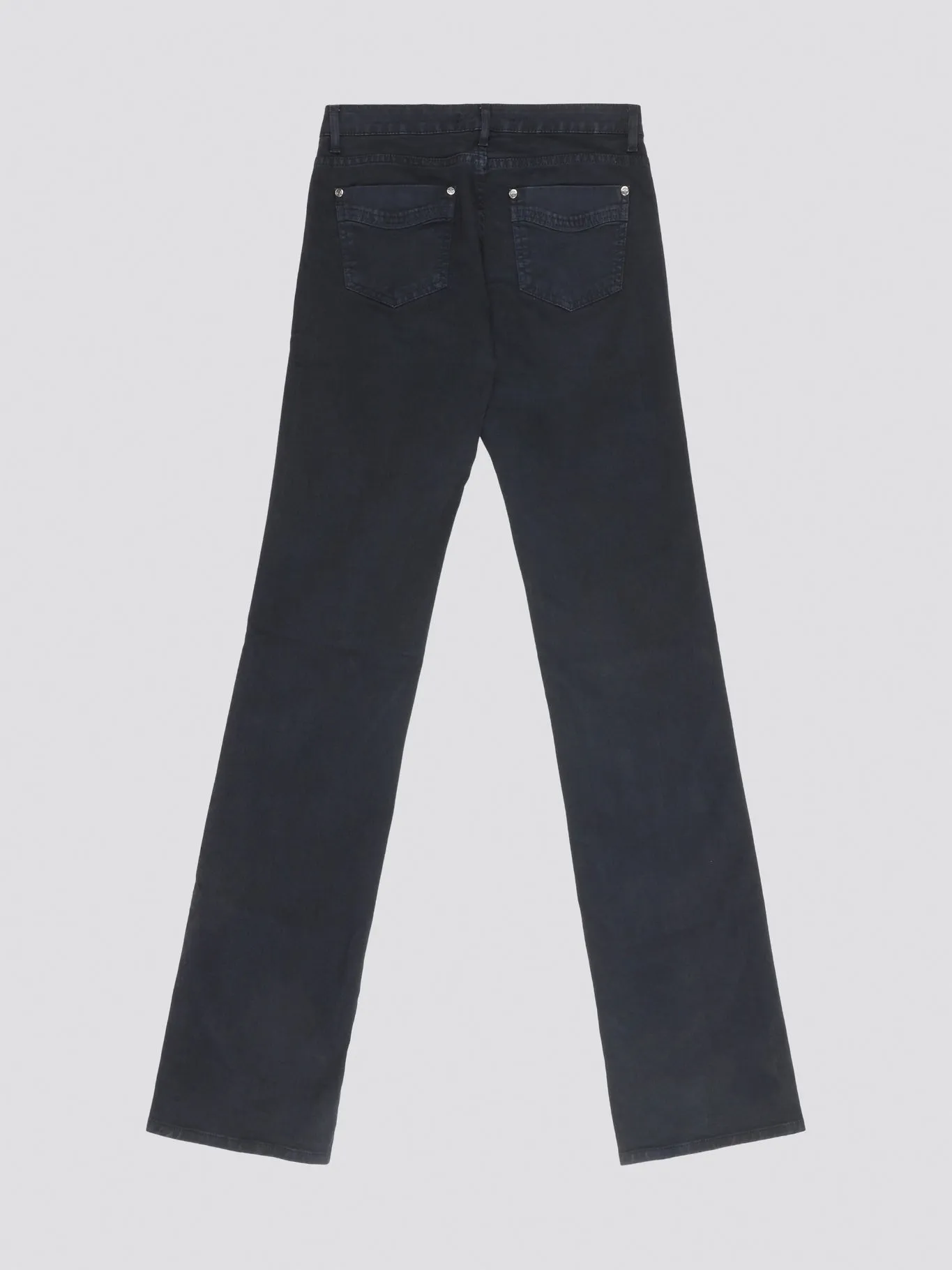 Navy Wide Leg Denim Jeans
