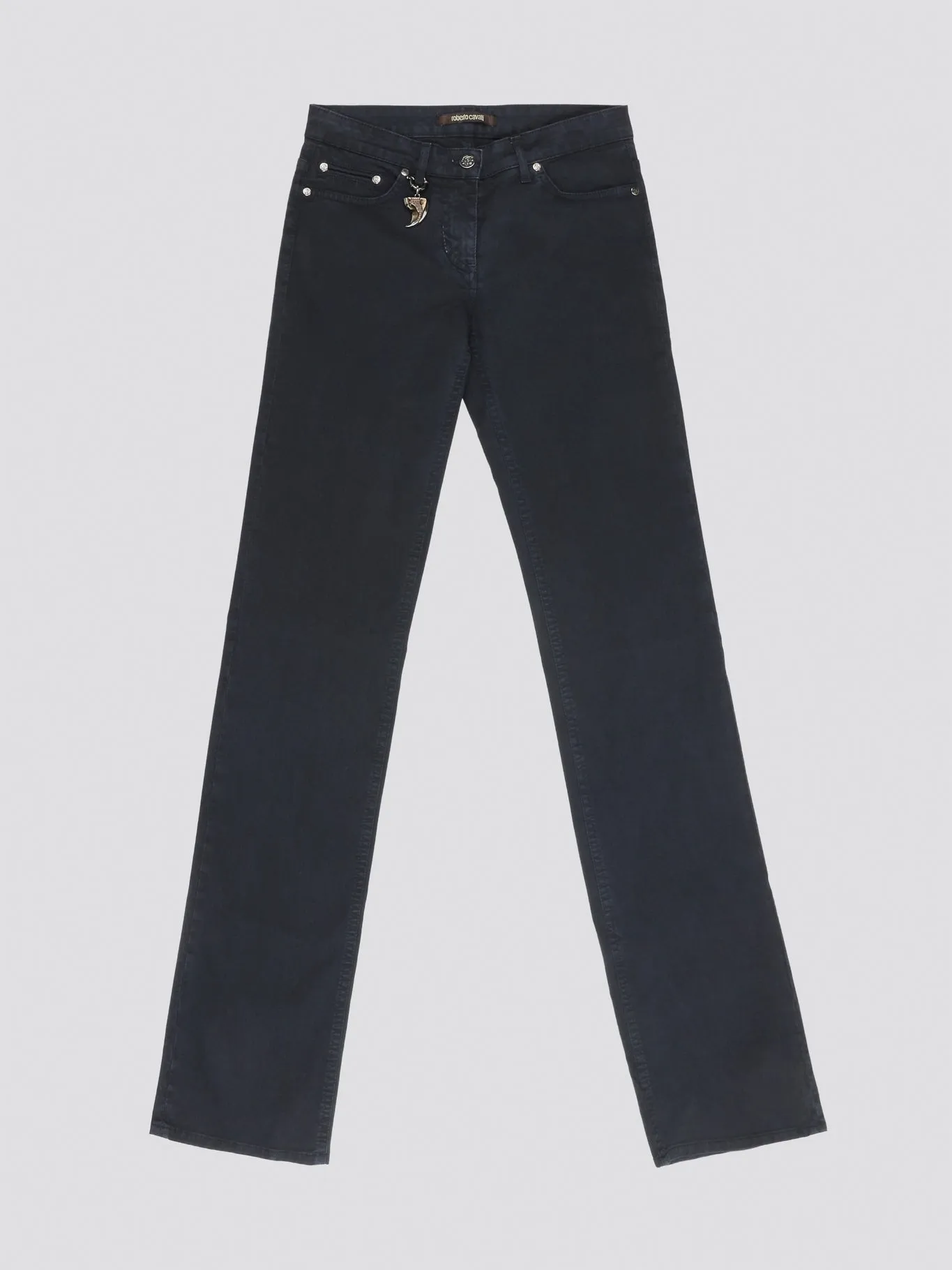Navy Wide Leg Denim Jeans