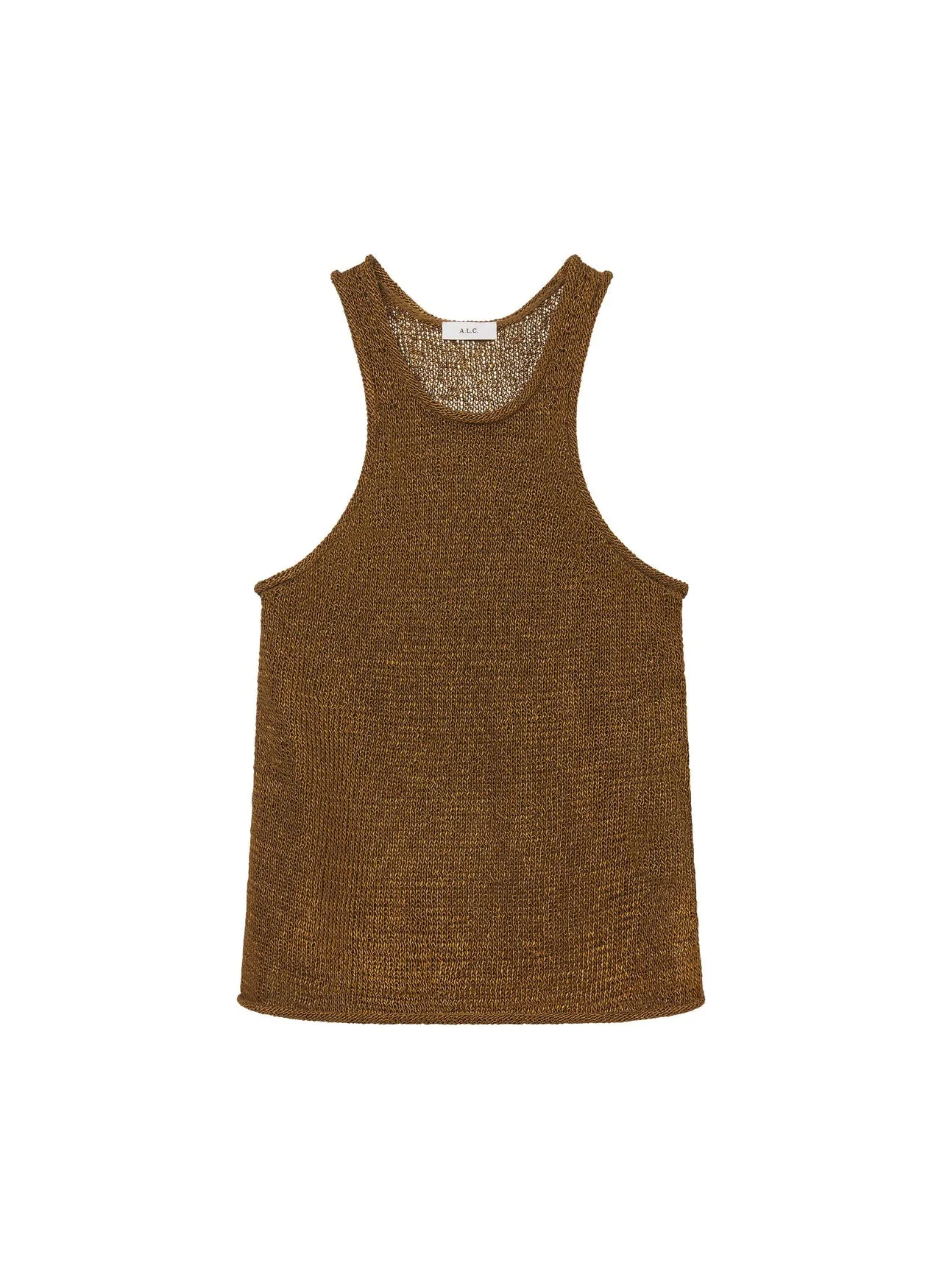 Nelly Open Knit Tank - Oil