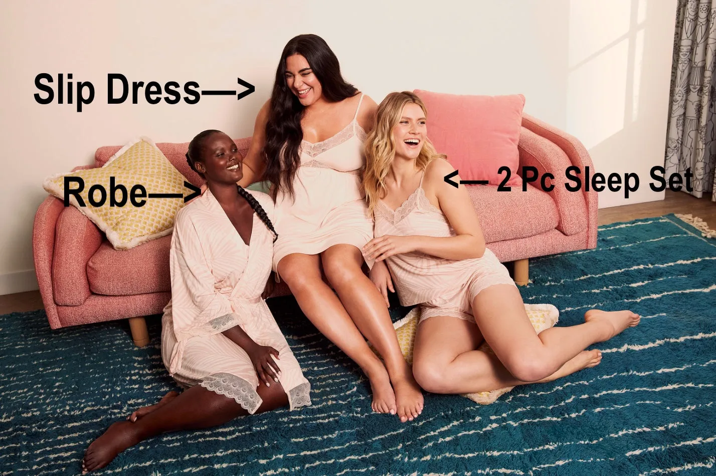 New with tags! Roxy Earle Women's Daydream Sleep Set in Desert Sand! Sz L! Ultra Comfy!