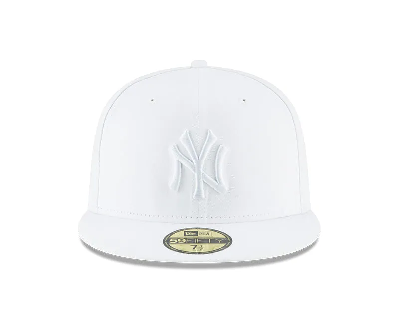 New York Yankees White/White 59FIFTY Fitted Hat