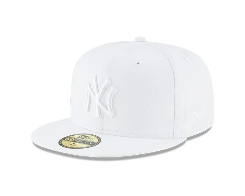 New York Yankees White/White 59FIFTY Fitted Hat