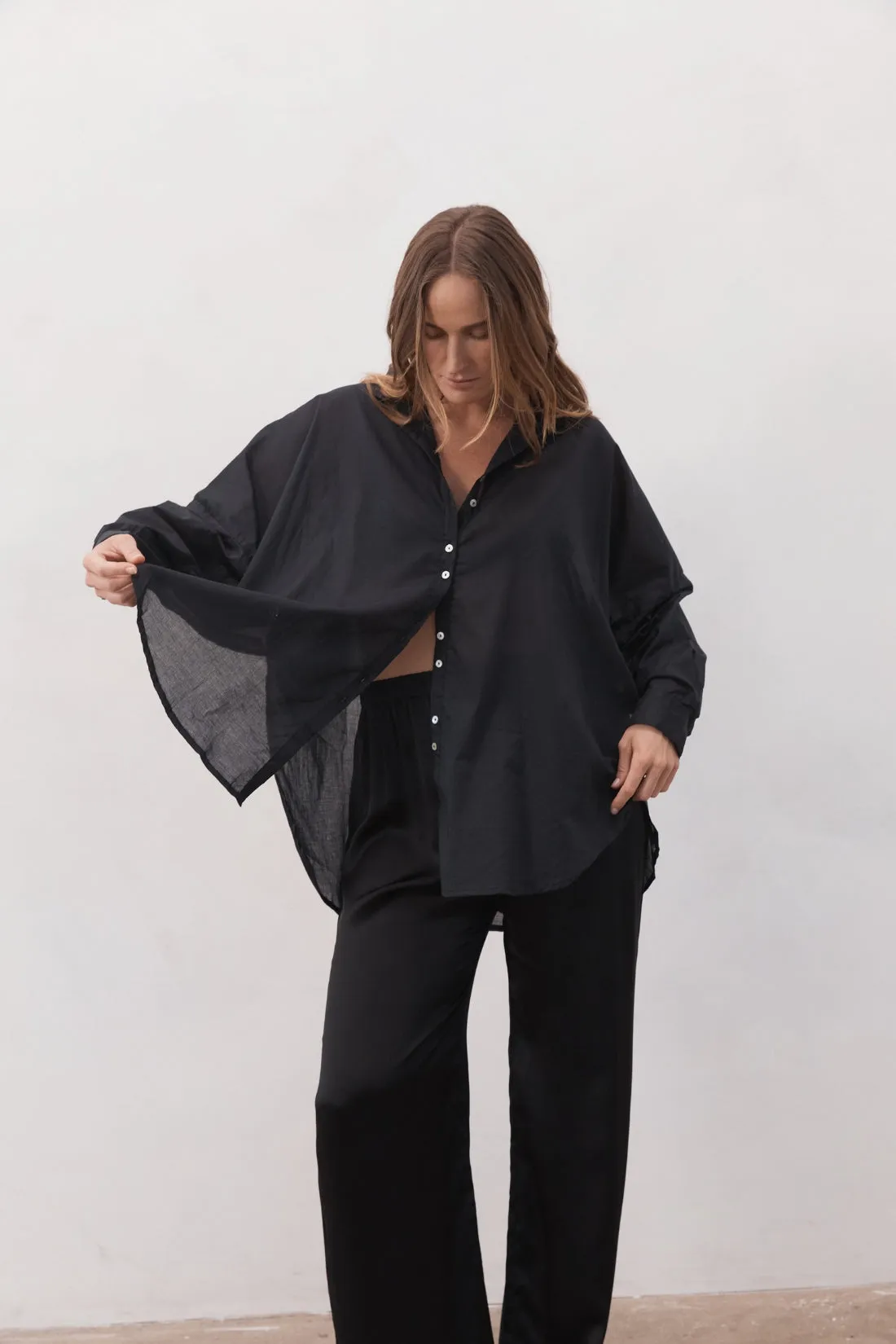 Nic Organic Cotton Shirt Black