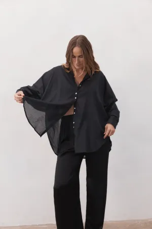 Nic Organic Cotton Shirt Black