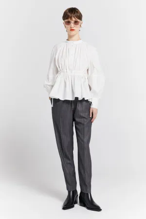 Nico Trousers Pinstripe Charcoal