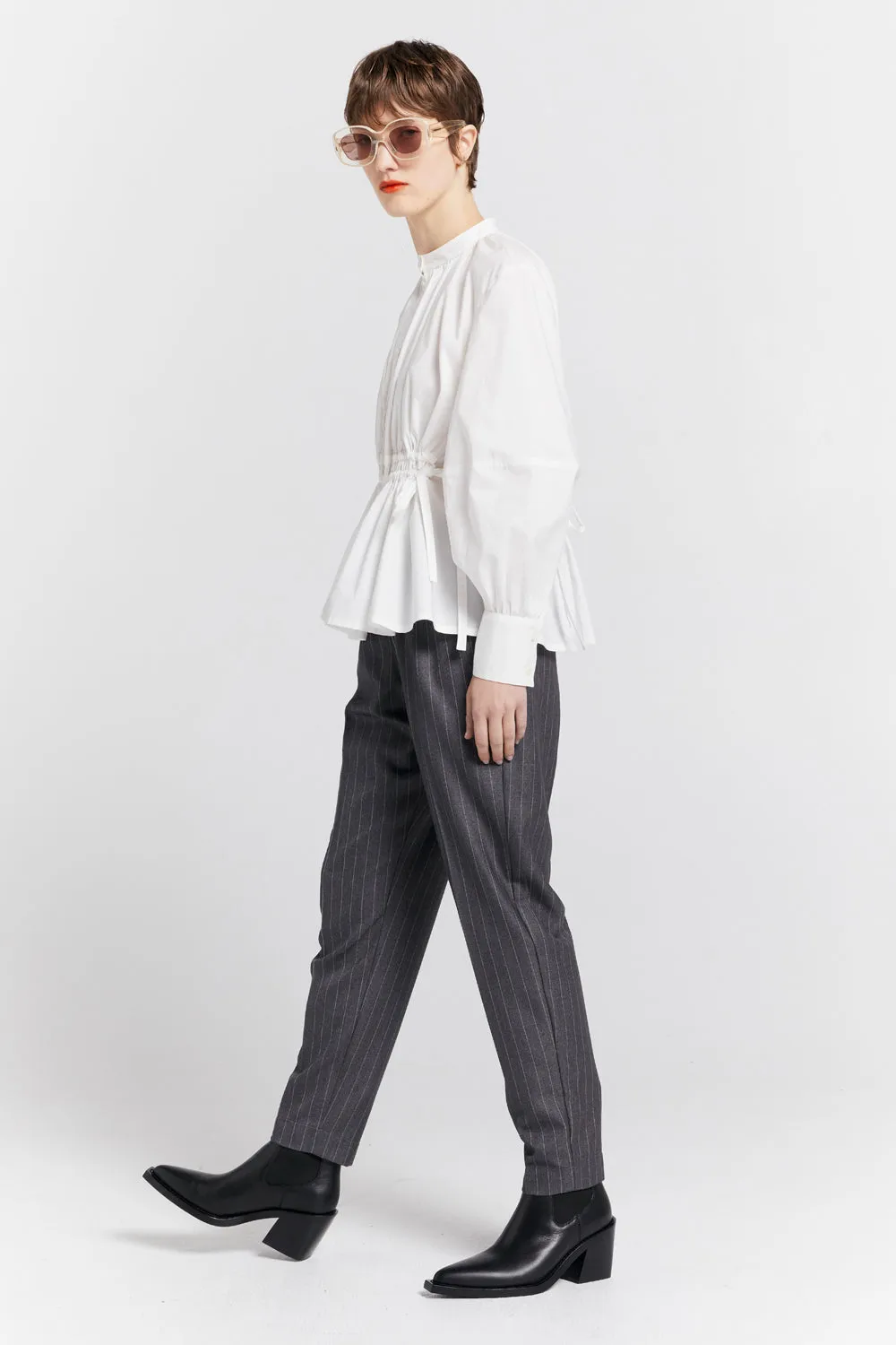 Nico Trousers Pinstripe Charcoal