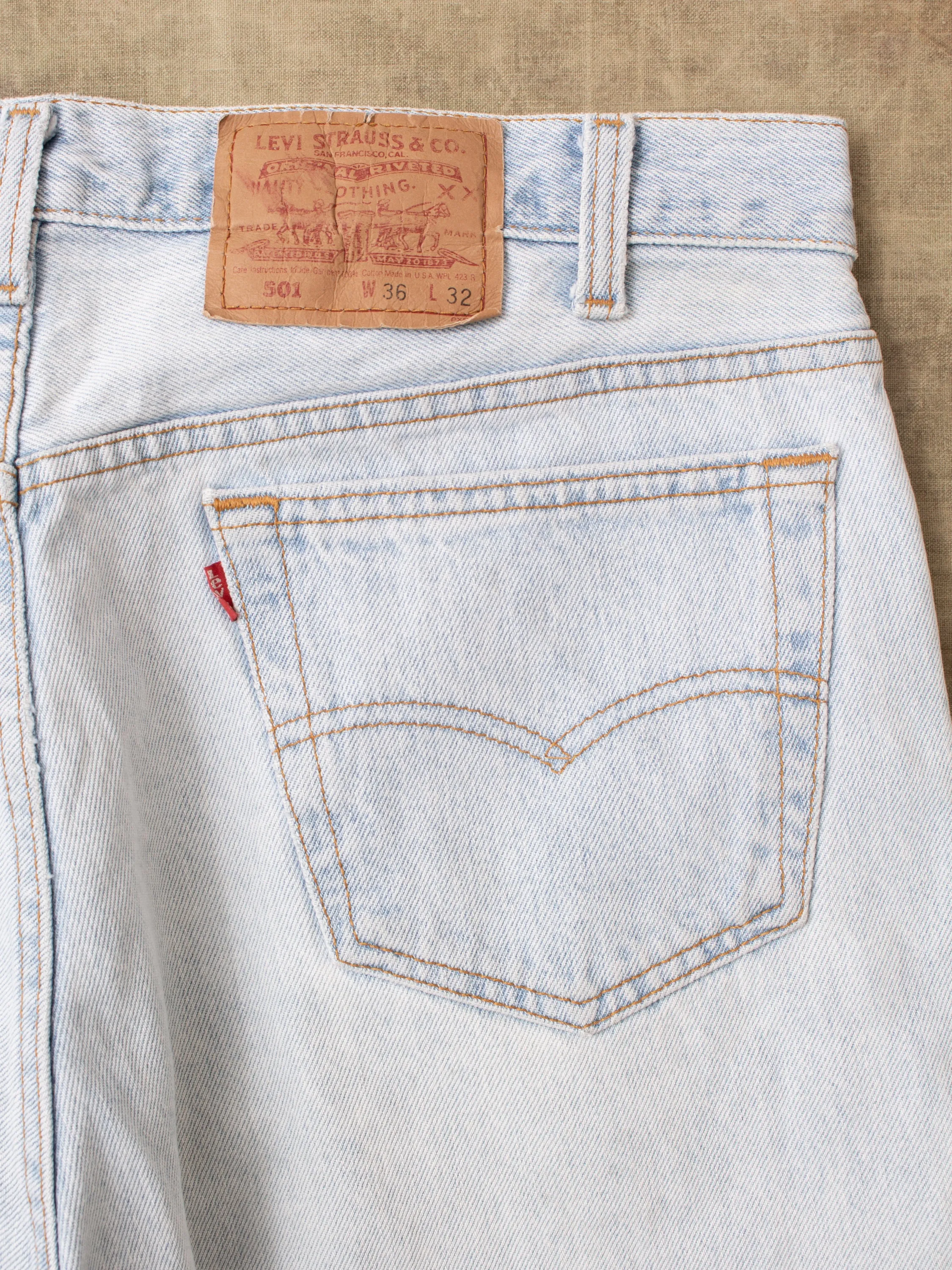 No. 44 Vintage 90's Made in USA Levi's 501 Jeans W36/L32